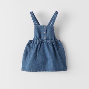 Zara denim skirt overalls
